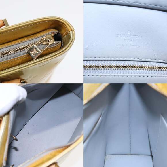 LOUIS VUITTON Monogram Vernis Houston Hand Bag Gris M91053 - Picture 11 of 12